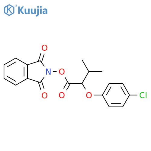1,3-dioxo-2,3-dihydro-1H-isoindol-2-yl 2-(4-chlorophenoxy)-3-methylbutanoate structure