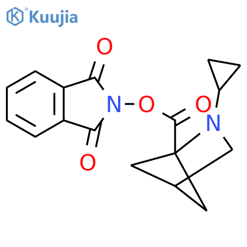 1,3-dioxo-2,3-dihydro-1H-isoindol-2-yl 2-cyclopropyl-2-azabicyclo[2.1.1]hexane-1-carboxylate structure