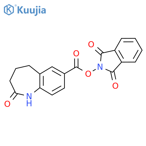 1,3-dioxo-2,3-dihydro-1H-isoindol-2-yl 2-oxo-2,3,4,5-tetrahydro-1H-1-benzazepine-7-carboxylate structure