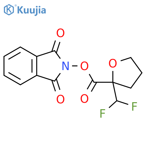 1,3-dioxo-2,3-dihydro-1H-isoindol-2-yl 2-(difluoromethyl)oxolane-2-carboxylate structure