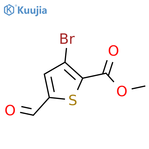 Methyl 3-bromo-5-formylthiophene-2-carboxylate structure
