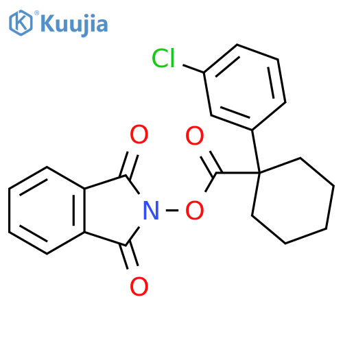 1,3-dioxo-2,3-dihydro-1H-isoindol-2-yl 1-(3-chlorophenyl)cyclohexane-1-carboxylate structure