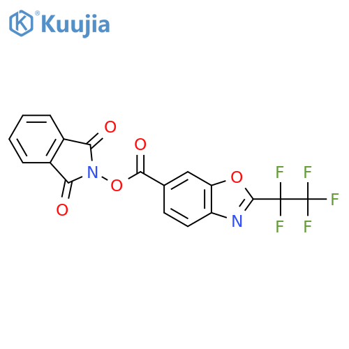 1,3-dioxo-2,3-dihydro-1H-isoindol-2-yl 2-(pentafluoroethyl)-1,3-benzoxazole-6-carboxylate structure
