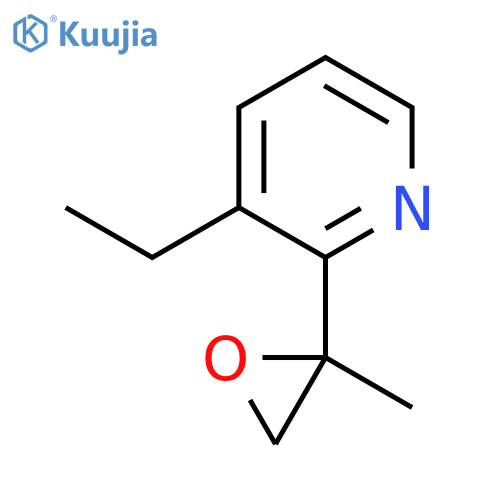 3-Ethyl-2-(2-methyloxiran-2-yl)pyridine structure