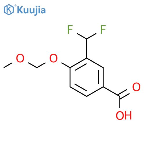 3-(Difluoromethyl)-4-(methoxymethoxy)benzoic acid structure