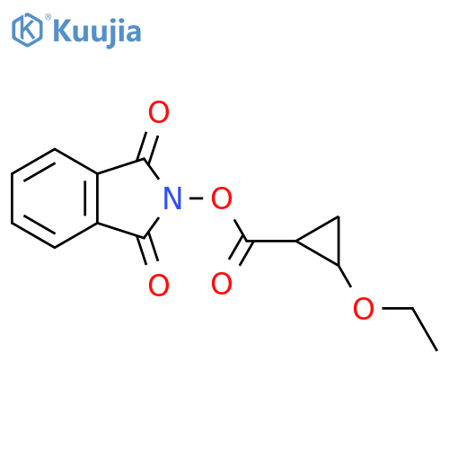 1,3-dioxo-2,3-dihydro-1H-isoindol-2-yl 2-ethoxycyclopropane-1-carboxylate structure