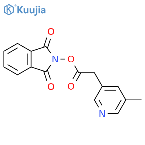 1,3-dioxo-2,3-dihydro-1H-isoindol-2-yl 2-(5-methylpyridin-3-yl)acetate structure