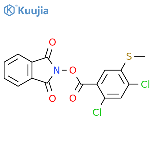 1,3-dioxo-2,3-dihydro-1H-isoindol-2-yl 2,4-dichloro-5-(methylsulfanyl)benzoate structure