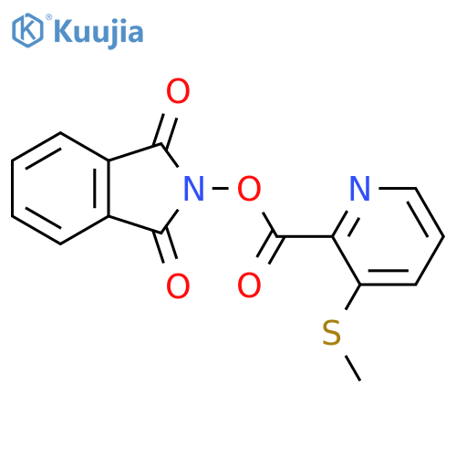 1,3-dioxo-2,3-dihydro-1H-isoindol-2-yl 3-(methylsulfanyl)pyridine-2-carboxylate structure