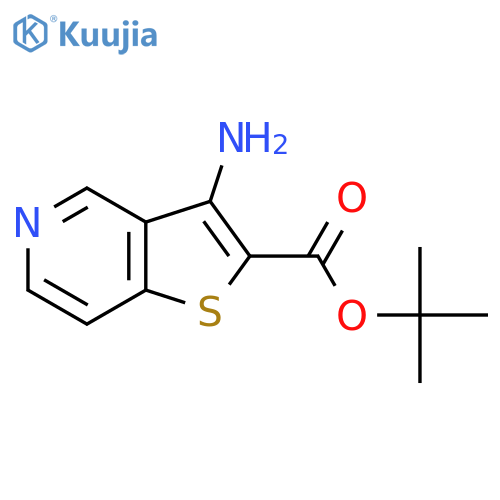 Tert-butyl 3-aminothieno[3,2-c]pyridine-2-carboxylate structure