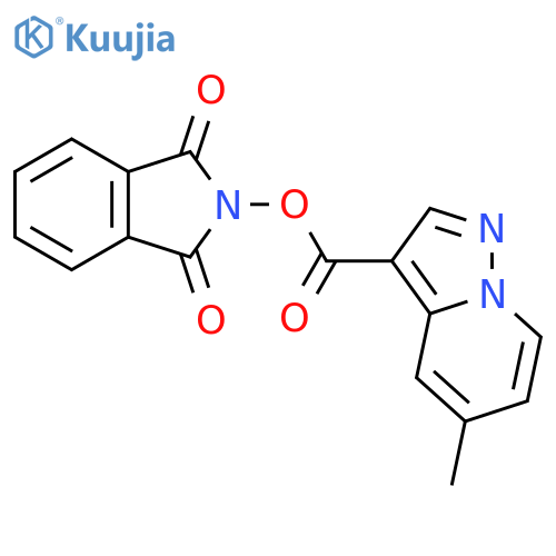 1,3-dioxo-2,3-dihydro-1H-isoindol-2-yl 5-methylpyrazolo[1,5-a]pyridine-3-carboxylate structure