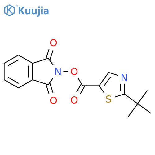 1,3-dioxo-2,3-dihydro-1H-isoindol-2-yl 2-tert-butyl-1,3-thiazole-5-carboxylate structure