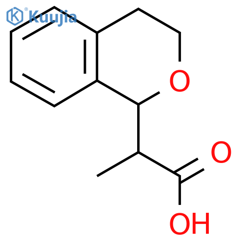 2-(3,4-dihydro-1H-isochromen-1-yl)propanoic acid structure