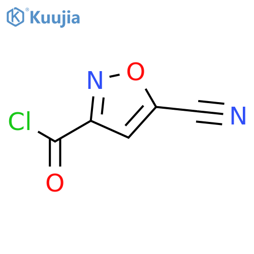 5-Cyano-3-isoxazolecarbonyl chloride structure