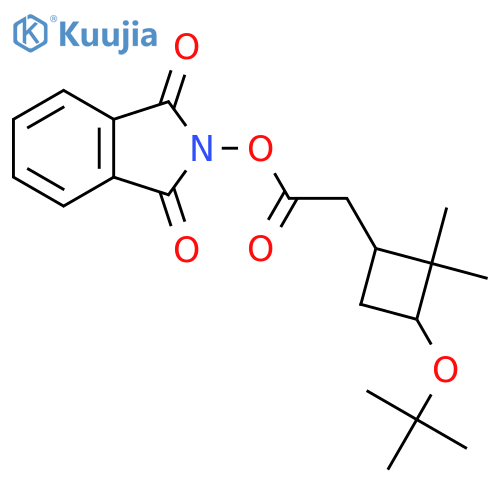 1,3-dioxo-2,3-dihydro-1H-isoindol-2-yl 2-[3-(tert-butoxy)-2,2-dimethylcyclobutyl]acetate structure