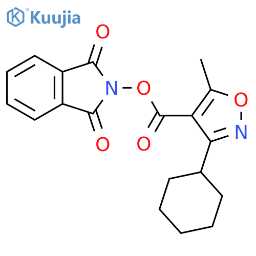 1,3-dioxo-2,3-dihydro-1H-isoindol-2-yl 3-cyclohexyl-5-methyl-1,2-oxazole-4-carboxylate structure