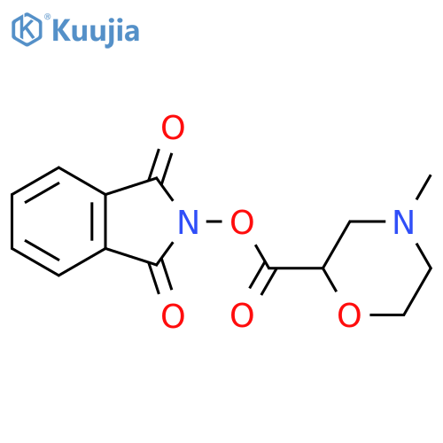 1,3-dioxo-2,3-dihydro-1H-isoindol-2-yl 4-methylmorpholine-2-carboxylate structure