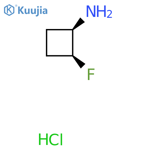 (1R,2S)-2-Fluorocyclobutan-1-amine;hydrochloride structure