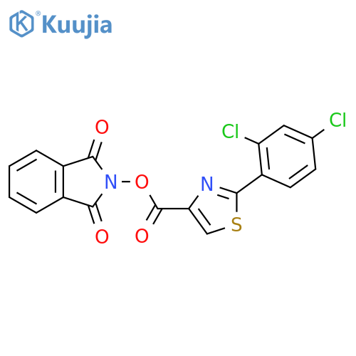 1,3-dioxo-2,3-dihydro-1H-isoindol-2-yl 2-(2,4-dichlorophenyl)-1,3-thiazole-4-carboxylate structure