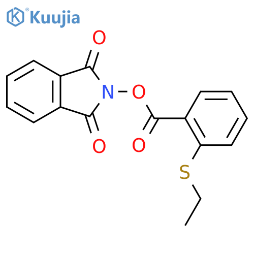 1,3-dioxo-2,3-dihydro-1H-isoindol-2-yl 2-(ethylsulfanyl)benzoate structure