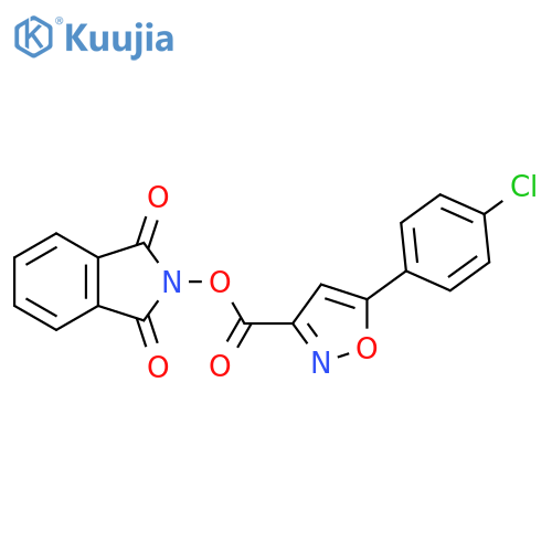 1,3-dioxo-2,3-dihydro-1H-isoindol-2-yl 5-(4-chlorophenyl)-1,2-oxazole-3-carboxylate structure