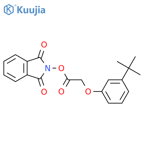 1,3-dioxo-2,3-dihydro-1H-isoindol-2-yl 2-(3-tert-butylphenoxy)acetate structure