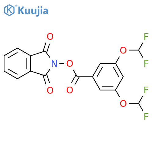 1,3-dioxo-2,3-dihydro-1H-isoindol-2-yl 3,5-bis(difluoromethoxy)benzoate structure