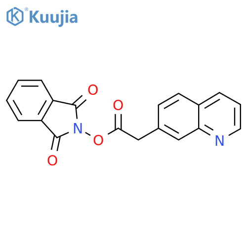 1,3-dioxo-2,3-dihydro-1H-isoindol-2-yl 2-(quinolin-7-yl)acetate structure
