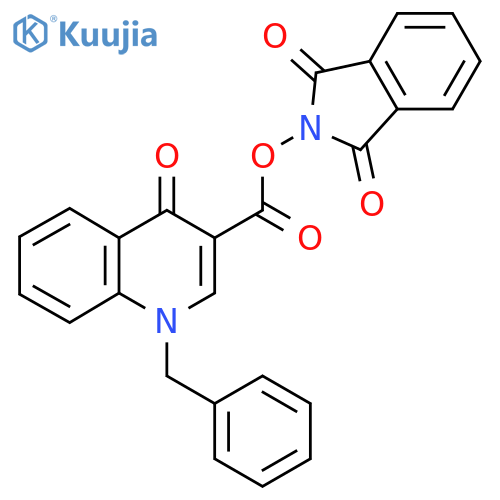 1,3-dioxo-2,3-dihydro-1H-isoindol-2-yl 1-benzyl-4-oxo-1,4-dihydroquinoline-3-carboxylate structure