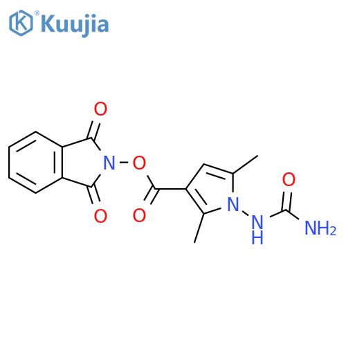 1,3-dioxo-2,3-dihydro-1H-isoindol-2-yl 1-(carbamoylamino)-2,5-dimethyl-1H-pyrrole-3-carboxylate structure