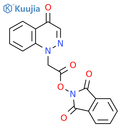 1,3-dioxo-2,3-dihydro-1H-isoindol-2-yl 2-(4-oxo-1,4-dihydrocinnolin-1-yl)acetate structure