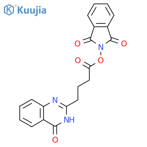 1,3-dioxo-2,3-dihydro-1H-isoindol-2-yl 4-(4-oxo-3,4-dihydroquinazolin-2-yl)butanoate structure