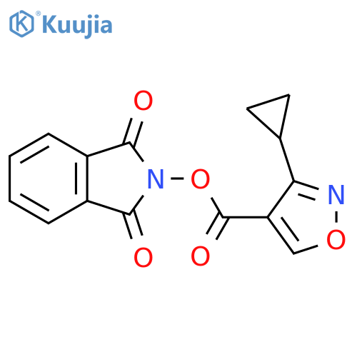 1,3-dioxo-2,3-dihydro-1H-isoindol-2-yl 3-cyclopropyl-1,2-oxazole-4-carboxylate structure