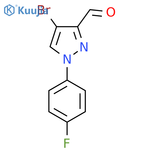 4-Bromo-1-(4-fluorophenyl)pyrazole-3-carbaldehyde structure