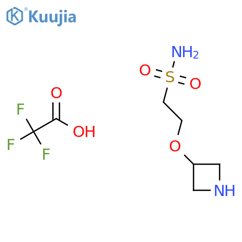 2-(Azetidin-3-yloxy)ethanesulfonamide;2,2,2-trifluoroacetic acid structure