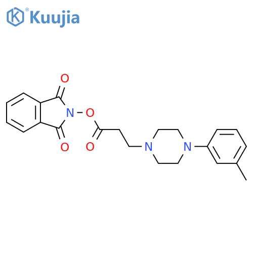 1,3-dioxo-2,3-dihydro-1H-isoindol-2-yl 3-[4-(3-methylphenyl)piperazin-1-yl]propanoate structure