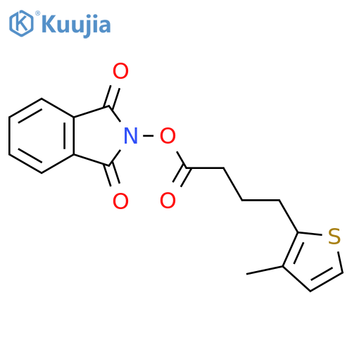 1,3-dioxo-2,3-dihydro-1H-isoindol-2-yl 4-(3-methylthiophen-2-yl)butanoate structure