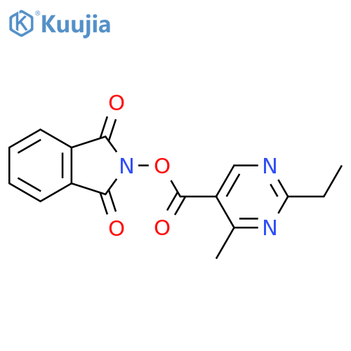 1,3-dioxo-2,3-dihydro-1H-isoindol-2-yl 2-ethyl-4-methylpyrimidine-5-carboxylate structure