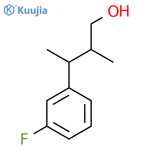 3-(3-Fluorophenyl)-2-methylbutan-1-ol structure