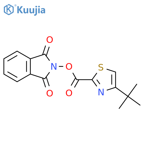1,3-dioxo-2,3-dihydro-1H-isoindol-2-yl 4-tert-butyl-1,3-thiazole-2-carboxylate structure