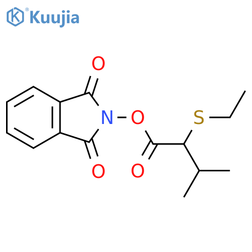 1,3-dioxo-2,3-dihydro-1H-isoindol-2-yl 2-(ethylsulfanyl)-3-methylbutanoate structure