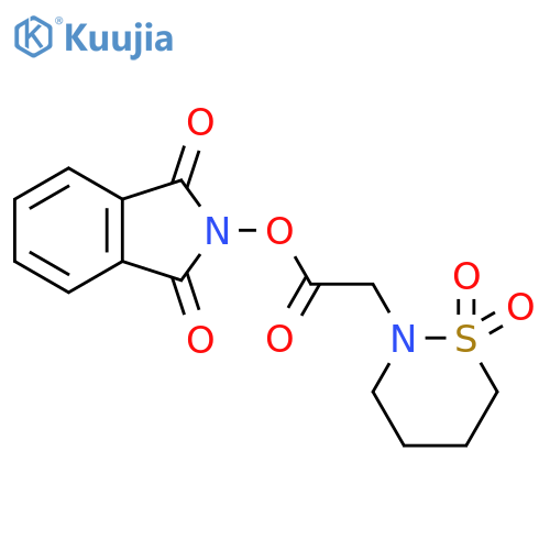 1,3-dioxo-2,3-dihydro-1H-isoindol-2-yl 2-(1,1-dioxo-1lambda6,2-thiazinan-2-yl)acetate structure