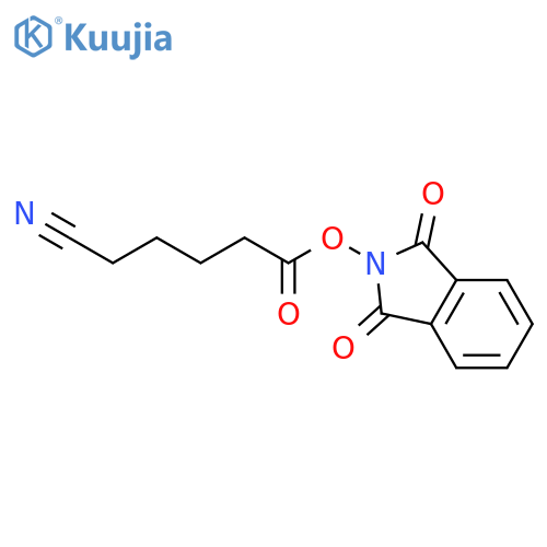 1,3-dioxo-2,3-dihydro-1H-isoindol-2-yl 5-cyanopentanoate structure