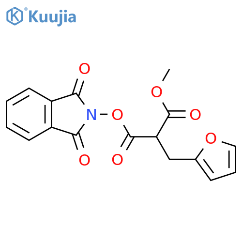 1,3-dioxo-2,3-dihydro-1H-isoindol-2-yl 1-methyl 2-[(furan-2-yl)methyl]propanedioate structure