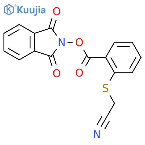 1,3-dioxo-2,3-dihydro-1H-isoindol-2-yl 2-[(cyanomethyl)sulfanyl]benzoate structure