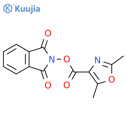 1,3-dioxo-2,3-dihydro-1H-isoindol-2-yl 2,5-dimethyl-1,3-oxazole-4-carboxylate structure
