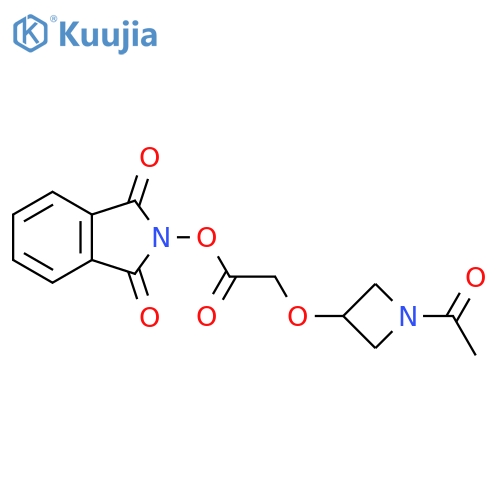 1,3-dioxo-2,3-dihydro-1H-isoindol-2-yl 2-[(1-acetylazetidin-3-yl)oxy]acetate structure