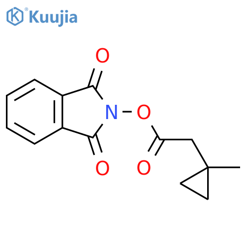 1,3-dioxo-2,3-dihydro-1H-isoindol-2-yl 2-(1-methylcyclopropyl)acetate structure