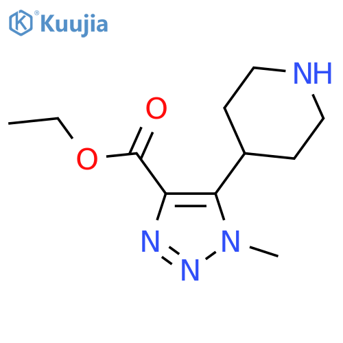 Ethyl 1-methyl-5-piperidin-4-yltriazole-4-carboxylate structure