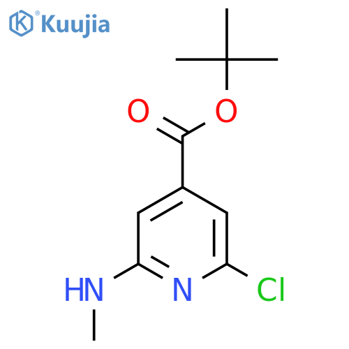 Tert-butyl 2-chloro-6-(methylamino)pyridine-4-carboxylate structure